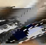  Μαύρο γυάλινο γραφείο 120Χ60Χ76