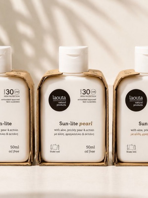 Laouta Sun-lite SPF30 face sunscreen set, 3 x 50ml