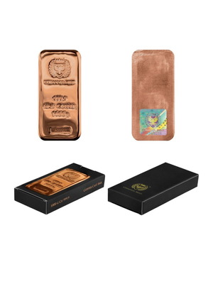 Μπάρα χαλκού 999,9 1kg Germania Mint καινούργιο, σφραγισμένη