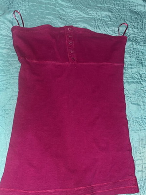 Bershka strapless top size S, like new, purple with buttons