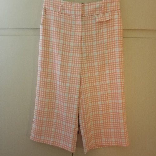 F&F Summer Culotte XL White-Orange Checked Like New