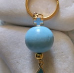 Handmade baptismal martyrika keychains with cross and wooden beads, pack of 50