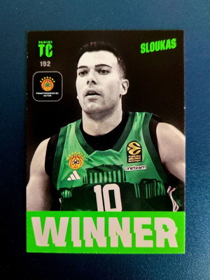 Panini Euroleague Top Class 2025 #192 Sloukas (WINNER)