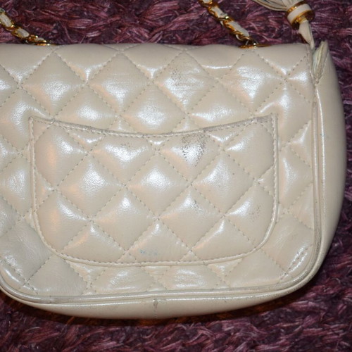 Givenchy leather shoulder bag used, beige