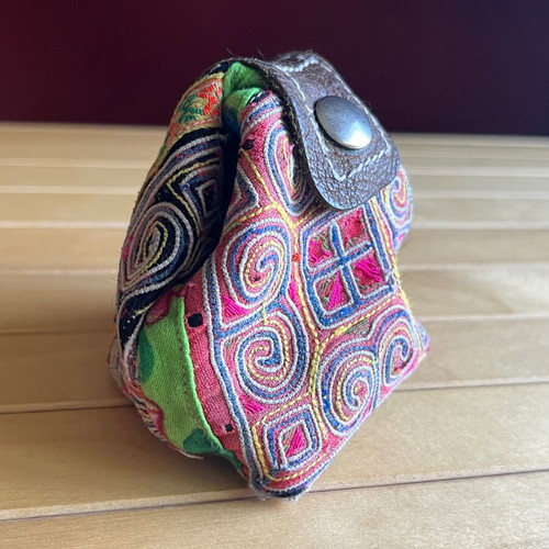 Boho Ethnic Small Handmade Wallet from Thailand like new, colorful