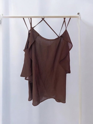 Bershka satin evening top black like new, Small-Medium