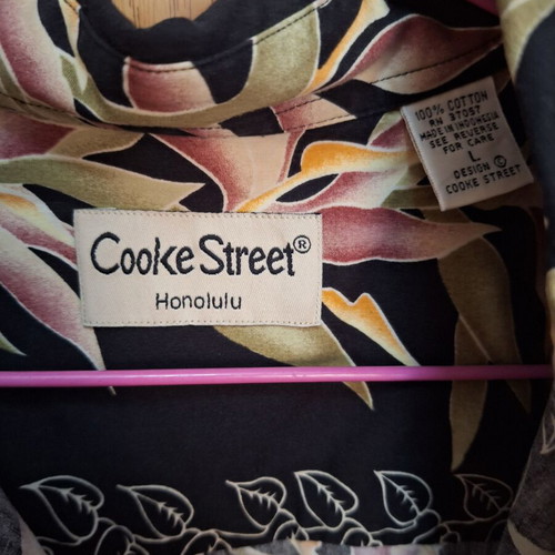 Cooke Street Honolulu Hawaiian shirt used, size L, multicolor