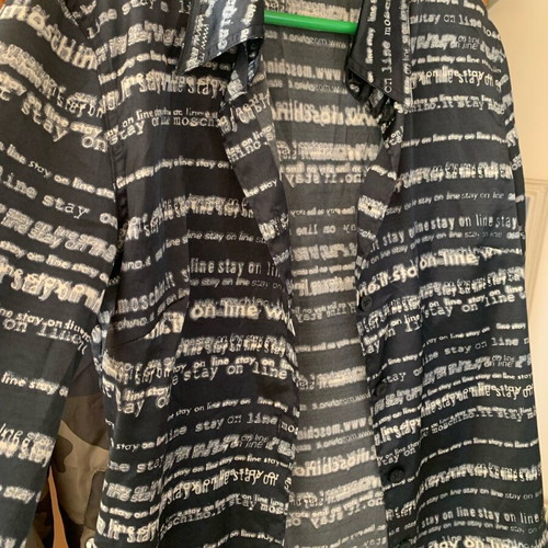 Moschino shirt size M satin like new