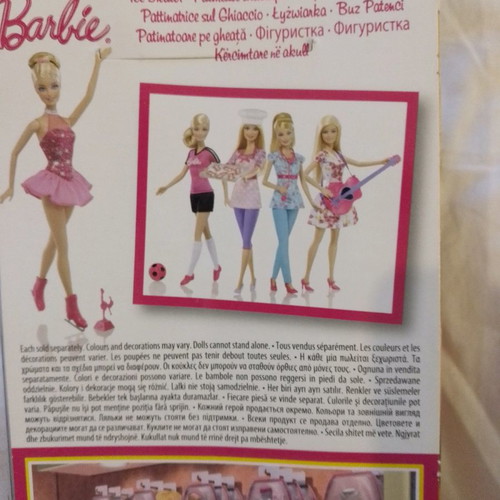 Barbie Mattel figure skater new collectible with trophy