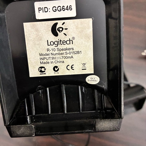 Logitech Z150 computer speakers used, stereo set 2.0