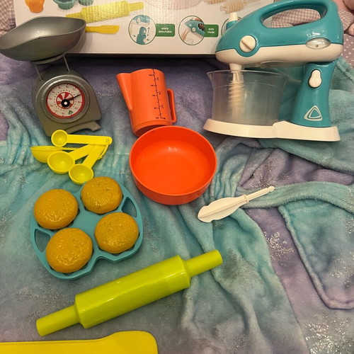 ELC Baking set used, mixer set with missing piece