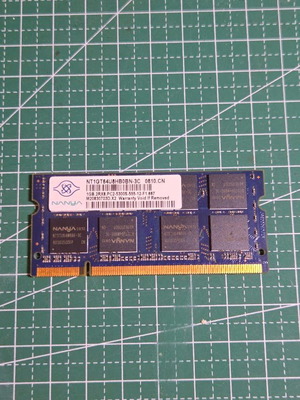 Nanya 1GB DDR2 SO-DIMM μνήμη RAM laptop μεταχειρισμένη PC2-5300S 667MHz