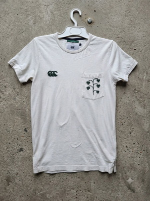 Canterbury IRFU men's T-shirt size S like new, cotton with pocket and embroidery