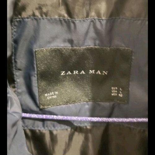 Zara sleeveless jacket like new, blue, size L
