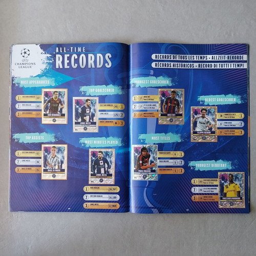Topps UEFA Champions League 2022-23 Album like new, nearly complete