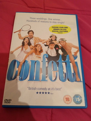 Confetti DVD like new, comedy, subbed