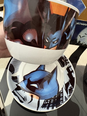 Starlink Batman κεραμικό σετ πρωινού με μεγάλη πιατέλα και κούπα