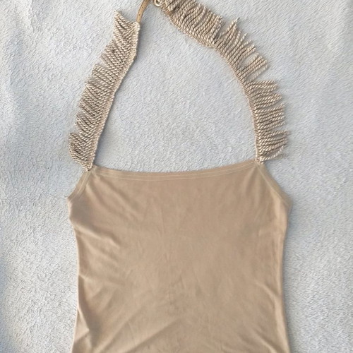 Women's top like new, unworn, size S, beige