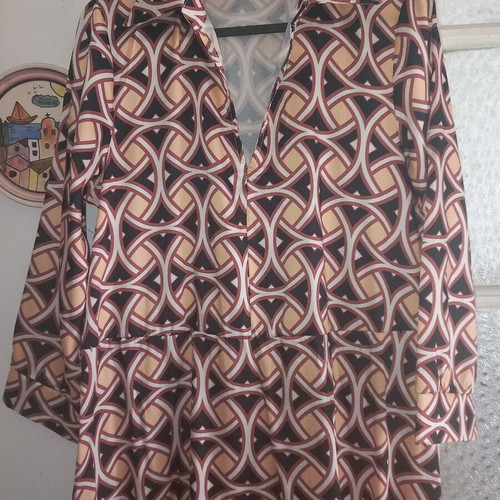 Lumina dress like new, loose fit, size S, black and brown