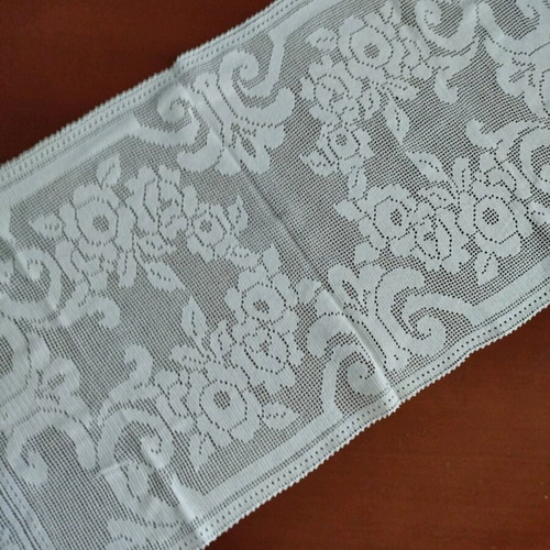 Handmade knitted table runner new, length 1 meter, width 45 cm
