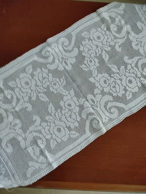 Handmade knitted table runner new, length 1 meter, width 45 cm