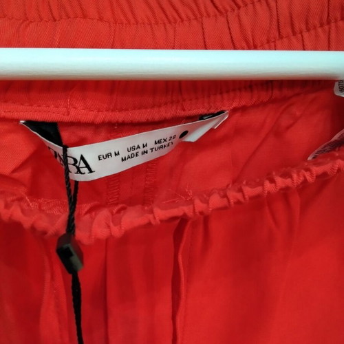 Zara women's red pants size M new with tags