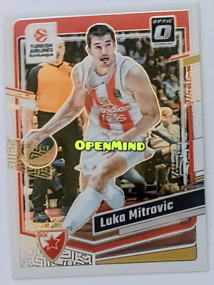 Κάρτα Luka Mitrovic #15 Optic Crvena Zvezda Donruss Euroleague 2023-24 καινούργια