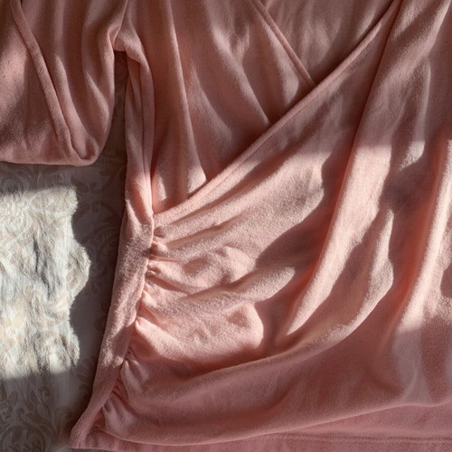 Only pink wrap blouse size M used