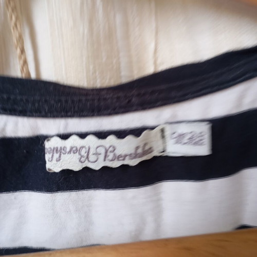 Bershka striped blouse like new, black and white, size M