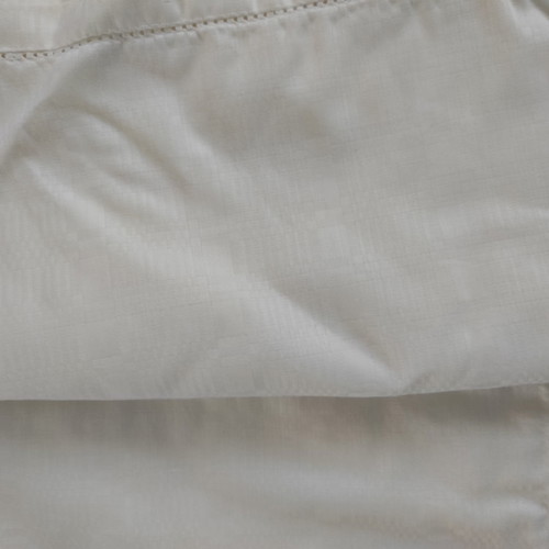Handmade white plain tablecloth with 6 napkins, 100% cotton new