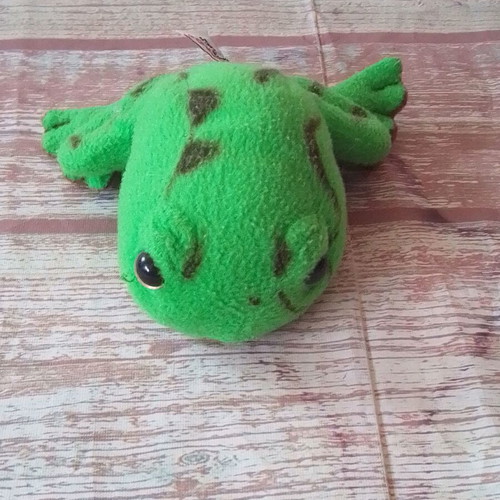 Zoo Trend plush frog like new, 14 cm length