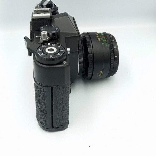 Zenit ET Helios 44M-2 camera used with case