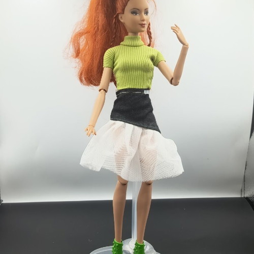 Doll clothes fashion set like new, skirt blouse and shoes
