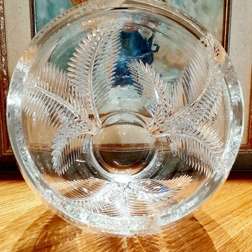 Crystal Vase heavy Bohemia or Rogaska cut lead crystal new