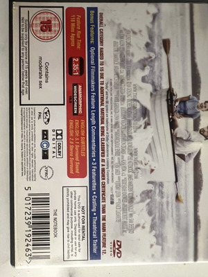 The Notebook DVD with English subtitles