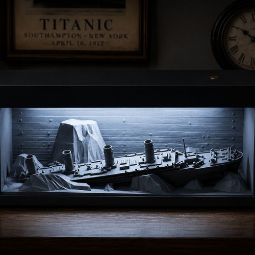 Titanic Shadowbox Light with LED Atmosphere