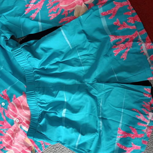 Shirt and shorts set new, pink and turquoise, size L-XL