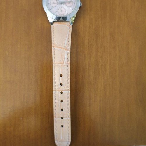 Casio wristwatch new pink with leather strap