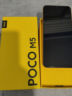 Poco M5 smartphone like new, yellow, 6GB RAM, 128GB storage