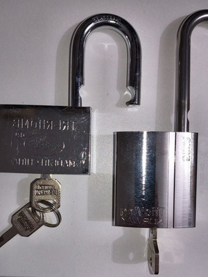 Heavy-duty padlocks new, set of 2 pieces