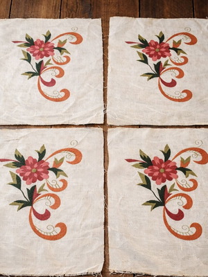 Canvas napkins new, pack of 4 together