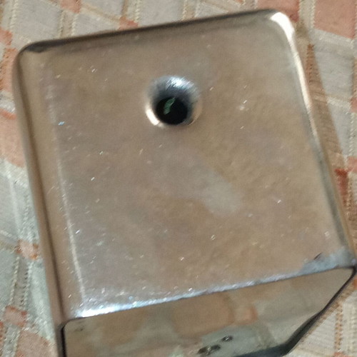 Vintage metal piggy bank Laiki Trapeza used
