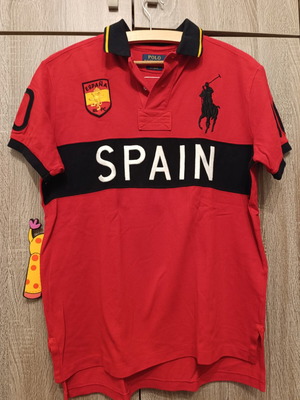 Polo Ralph Lauren t-shirt size M like new, black and red