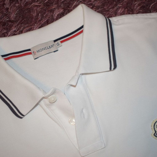 Moncler Polo Shirt Men XL like new, white