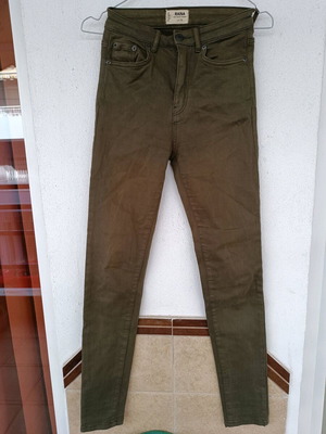 High-waisted khaki pants size 34 like new Tally Weijl