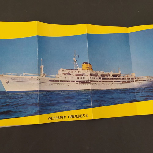 Olympic Cruises TS Agamemnon brochure 1960s
