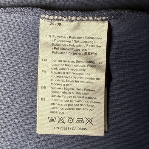 Helly Hansen Polo Shirt men's XL, used, steel blue with black collar