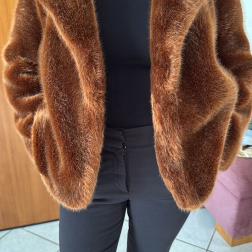 Zara ecological fur brown like new