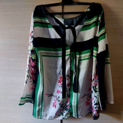 Motivi kimono-style blouse shirt like new, multicolor