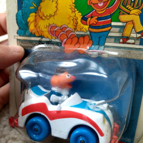 Sesame Street Ernie sport car and Bert taxi Playskool new